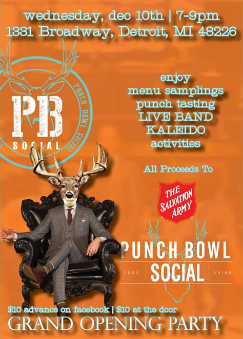 Punch Bowl Social Detroit Grand Opening Event Tickets In Detroit Mi