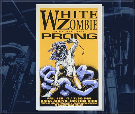 White Zombie Poster 1994 By Derek Hess Sn Etsy Canada White Zombie