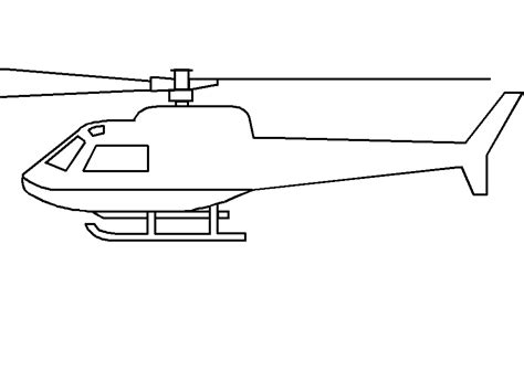 Kleurplaat Helikopter » Animaatjes.nl