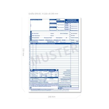 Pdf drive investigated dozens of problems and listed the biggest global issues facing the world today. Werkstattauftrag Werkstatt-Arbeitskarte DIN A5 Rückseite AW-Erfassg Weiss / Blau | online kaufen ...