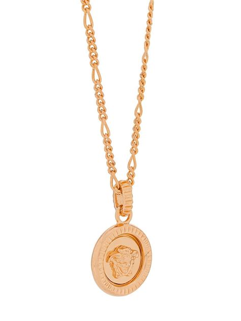 Versace Medusa Pendant Necklace In Gold Metallic For Men Lyst