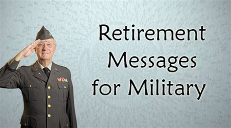 Retirement Messages For Military