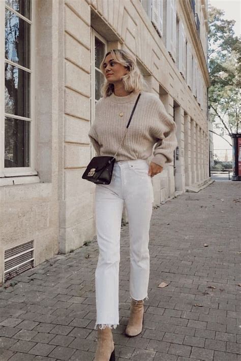 Autumn Outfit Winter Outfit Knitwear Jumper Sweater Neutral Nude