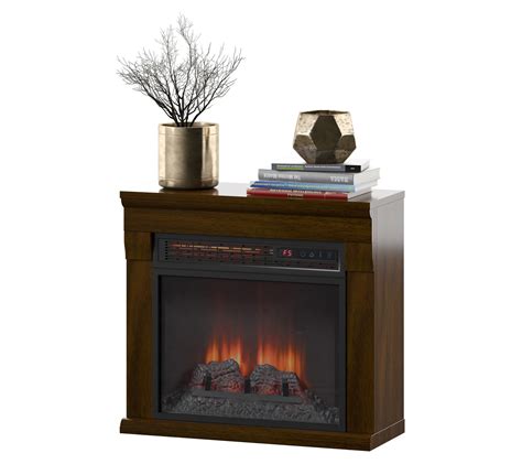 Each of our small fireplaces will produce the same amount of heat as our larger fireplace packages. Duraflame 24" Wall Mantel Electric Fireplace Heater & Remote — QVC.com