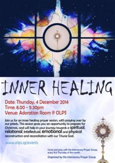 Das erste album inner healing ist eher ein dynamisches album, mit aufnahmen von einem echte klavier (bj. Inner Healing Prayer Session | Church of Our Lady of ...
