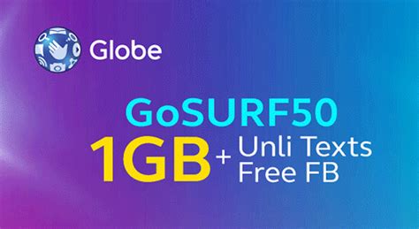 Globe Prepaid Gosurf50 Your Affordable Mobile Internet Promo Unlipromo