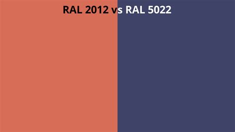 Ral 2012 Vs 5022 Ral Colour Chart Uk