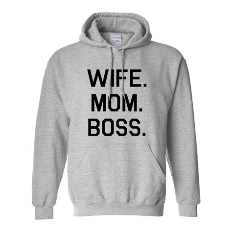 Wife Mom Boss Pullover Hoodie By Fashionisgreat Fashionisgreat