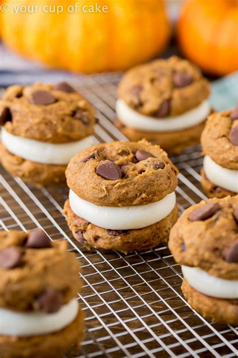Pumpkin Cream Cheese Sandwich Cookies Your Cup Of Cake
