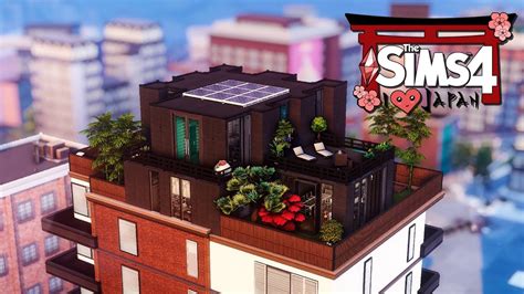 San Myshuno Japanese Inspired Penthouse Sims Speed Build Youtube