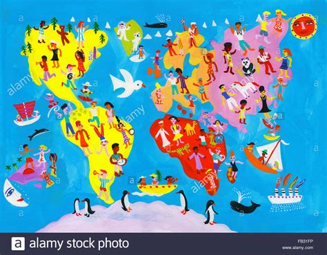Illustrated World Map Stock Photos And Illustrated World Map Stock Images