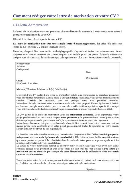 modele lettre titularisation