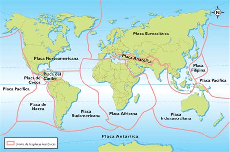 Planisferio Con Placas Tectonicas Ouiluv