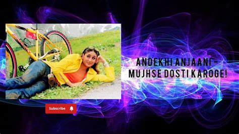 Andekhi Anjaani Mujhse Dosti Karoge 🎵🎼🎶 Viral Bollywood Music Youtube Mrimusicbollywood