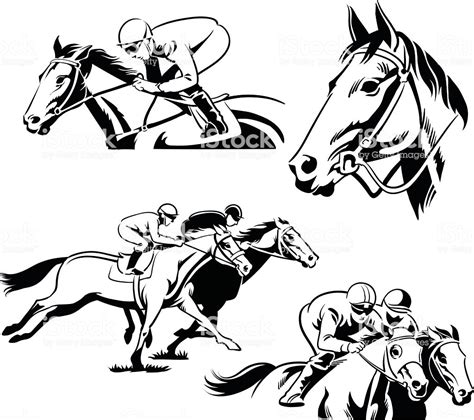 Horse Racing Stock Vector Art And More Images Of Activity