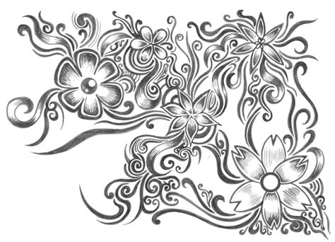 Floral,gray,pattern vector background and more resources at freedesignfile.com. Grey floral pattern by Zyari on DeviantArt
