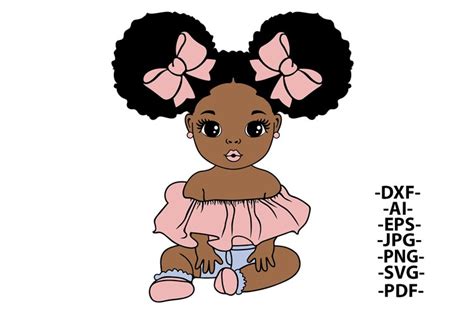 Baby Princess Svg Black Girl Svg Puff Hair 1499932
