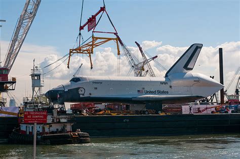 Space Shuttle Enterprise Lands At New York Citys Intrepid Museum
