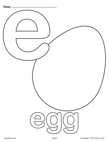 Letter E Alphabet Coloring Pages 3 Printable Versions Alphabet