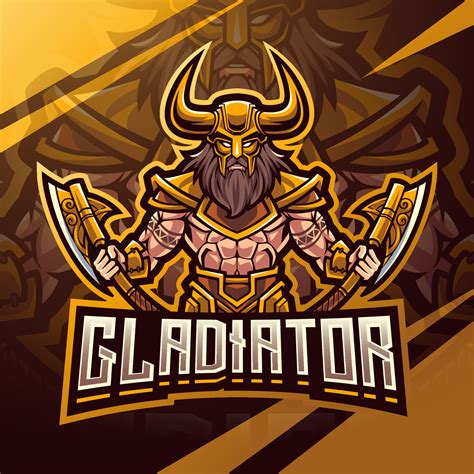 Gladiator Esport Mascot Logo Design Vector Art At Vecteezy