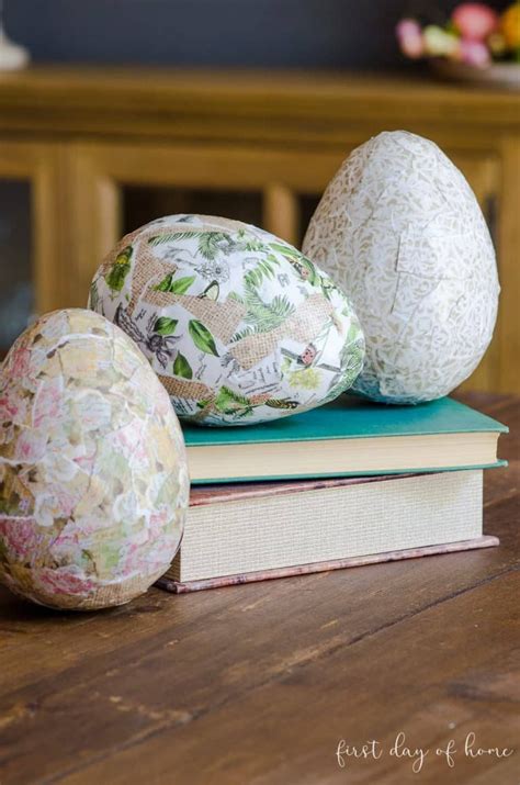 How To Make Decoupage Eggs For Easter Tutorial Diy Decoupage Easter