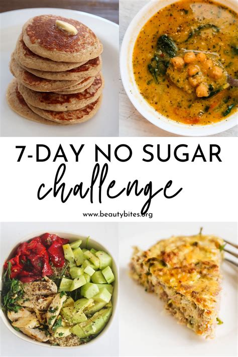 7 Day No Sugar Challenge And Meal Plan Gluten Free Beauty Bites