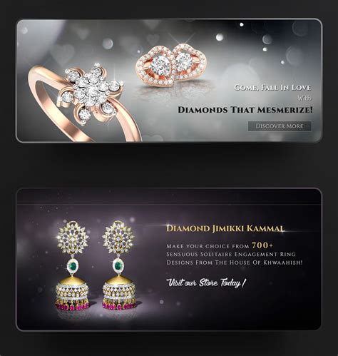 Jewellery Store website header images :: Behance