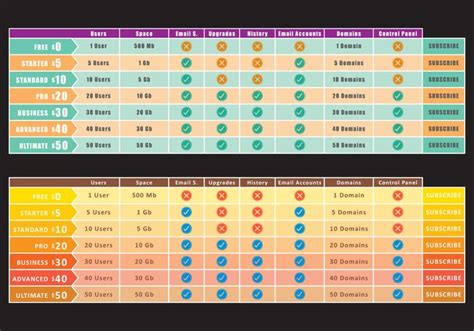Download Horizontal Pricing List Vectors - Download Free Vectors, Clipart Graphics & Vector Art