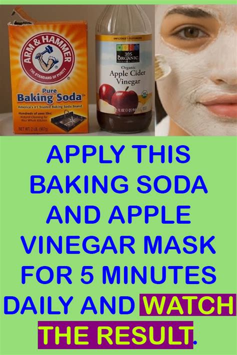 Honey Baking Soda And Apple Cider Vinegar Mask For Acne And Radiant Skin