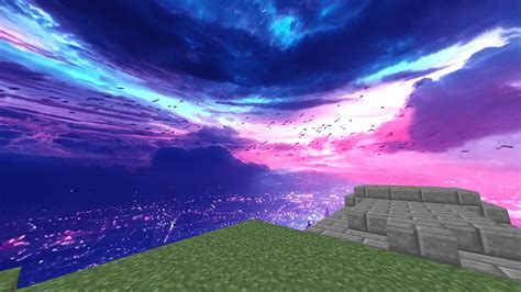 City At Night Sky Overlay Custom Sky Overlay Minecraft Texture Pack