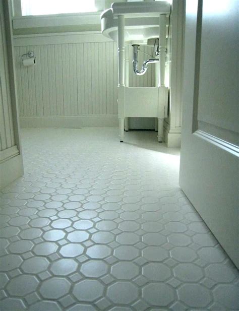 20 White Octagon Floor Tile