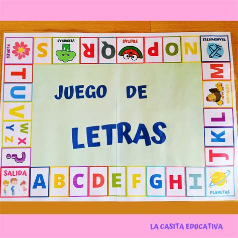 Juego De Letras La Casita Educativa