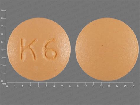 Pill Finder K 6 Orange Round