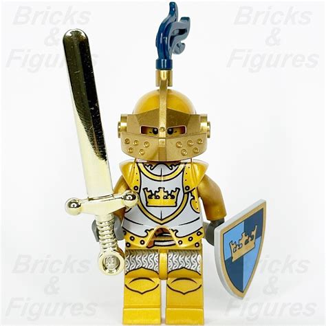 Lego Castle Gold Knight Minifigure Fantasy Era Golden Minifig 7079 Cas