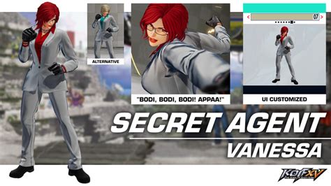 King Of Fighters Xv Secret Agent Vanessa Mod Jcr Comic Arts
