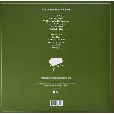 Keane Hopes And Fears Vinyl Vinyl Emagro