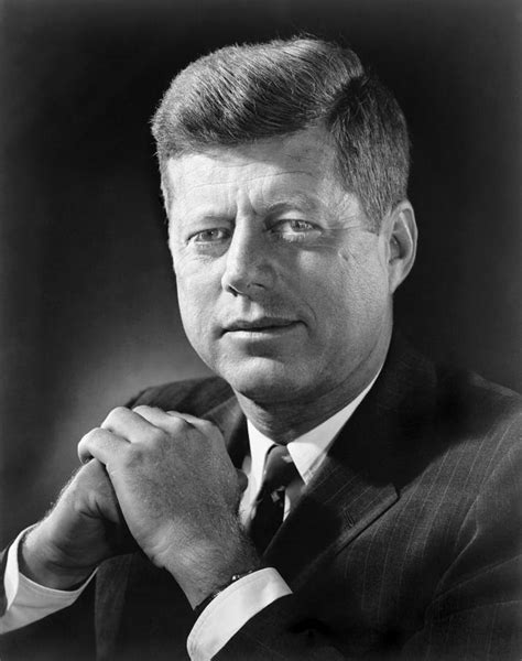 President John F Kennedy In A 1961 By Everett