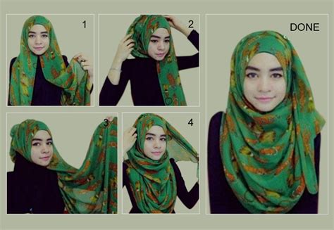 Syaratnya, kamu pakai scarf panjang dengan gaya allure. 4 Langkah Mudah Memakai Selendang Dengan Pantas | Hijab ...