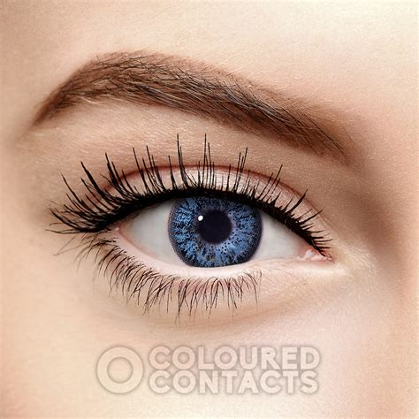 Sky Blue Prescription Colored Contacts Dark Blue Eye Contacts