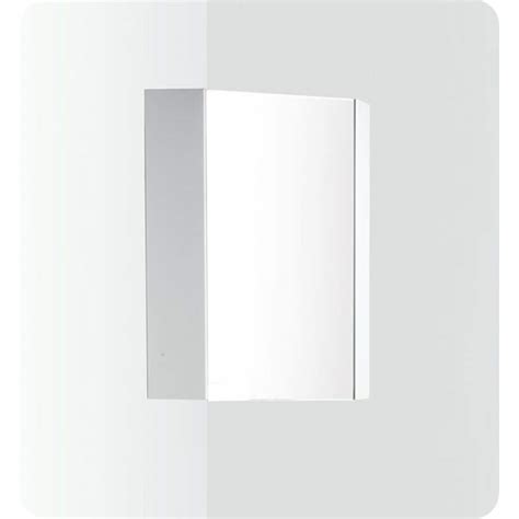 Fresca Coda 18 Inch White Corner Medicine Cabinet With Mirror Door