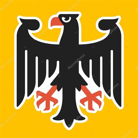 Vector Escudo De Nacional Águila Del Escudo De Armas De Alemania