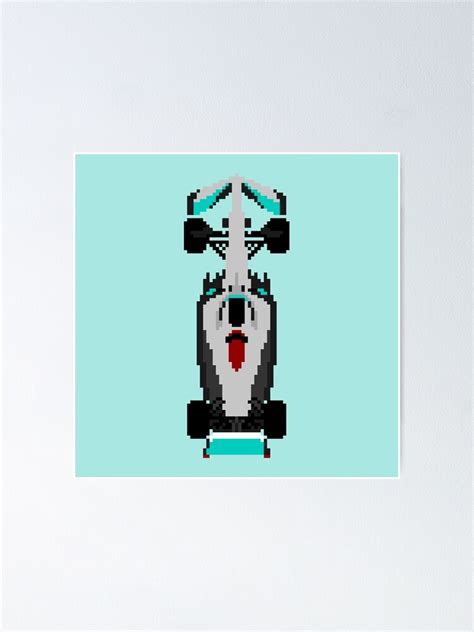 Mercedes Formula 1 2022 Car Pixel Art Poster For Sale By Javalinsta