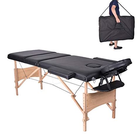 Firstwell Massage Folding 3 Section Wooden Massage Table Portable