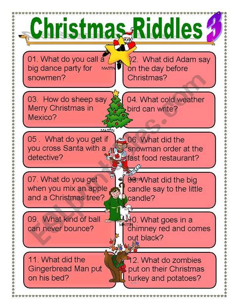 Kids love riddles, the sillier the better. Picture Riddles Christmas : Christmas Riddles Trivia Game ...