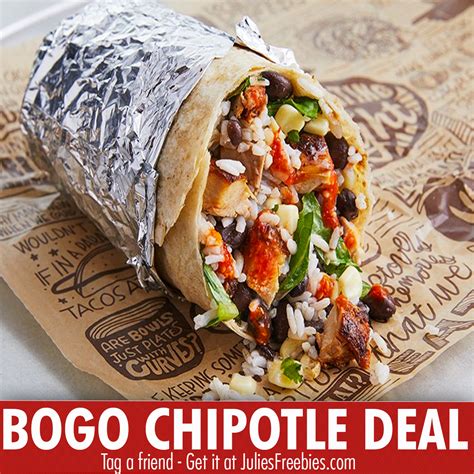 We're sharing the latest chipotle coupons, including bogo free entrees or kids meals! BOGO Deal on Burrito's at Chipotle (For Teachers) - Julie ...