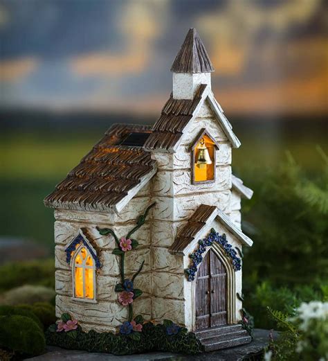 Our Miniature Fairy Garden Solar Church Is Surely The Place To Be On