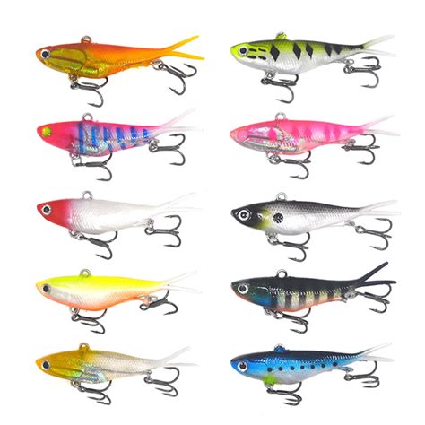 10 Pieces Mixed Color Bulk Mad Mullet Stretch Soft Vibe Fishing Lure