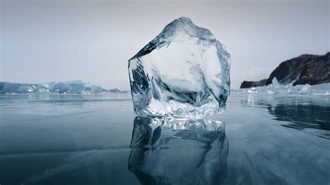 Crystall Ice Of Baikal Lake Olkhon Island Russia Windows 10