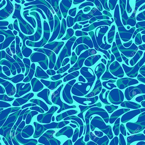 Seamless Pattern Of Blue Swimming Pool Water Stock Vector 29611695