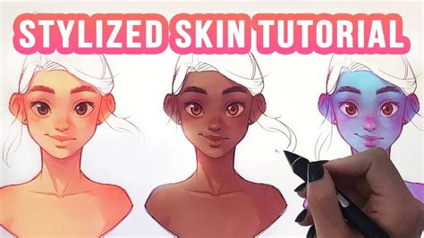 How To Paint Stylized Skin Easy Youtube